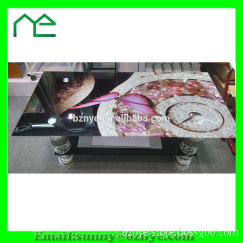 new design tempered glass tv table for Southeast Asian market
